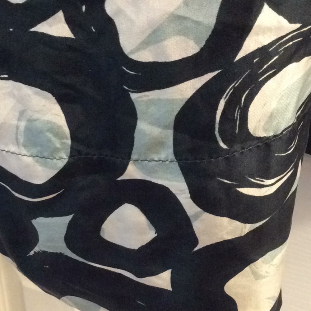 Donated Silk ny & co sheath dress circle pattern pockets - Picture 3 of 13